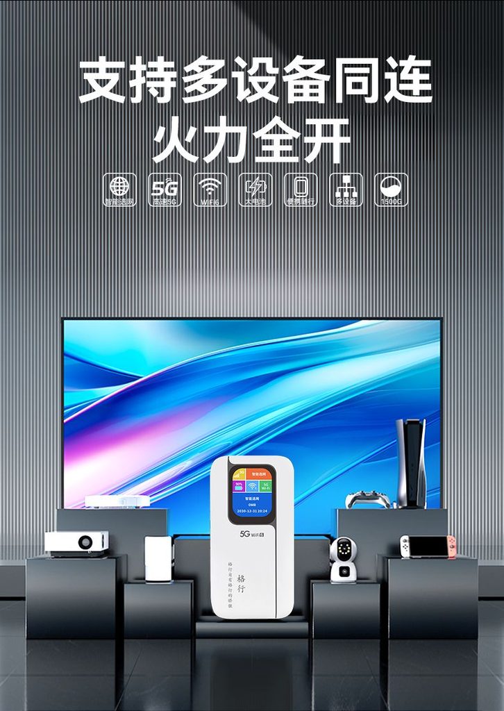 图片[7]-格行5G随身WiFi无线路由器旅游上网新款宿舍户外车载屏幕便携彩屏-随身WiFi